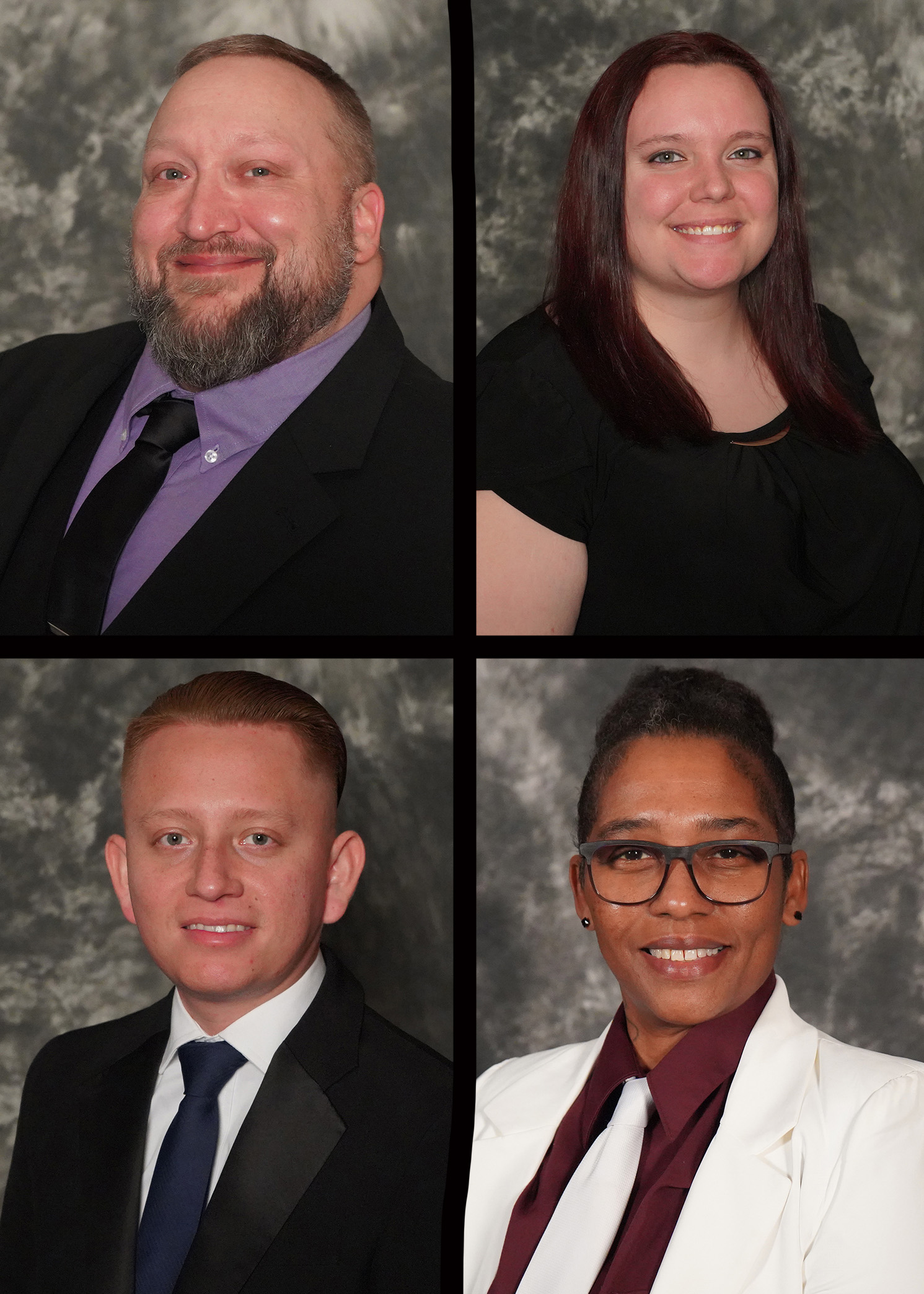 (From left to right, top to bottom) Robert Branum, Sara Gunnels, Josue Lopez and Nakesia Thomas are finalists for GNTC’s 2025 GOAL Award. 