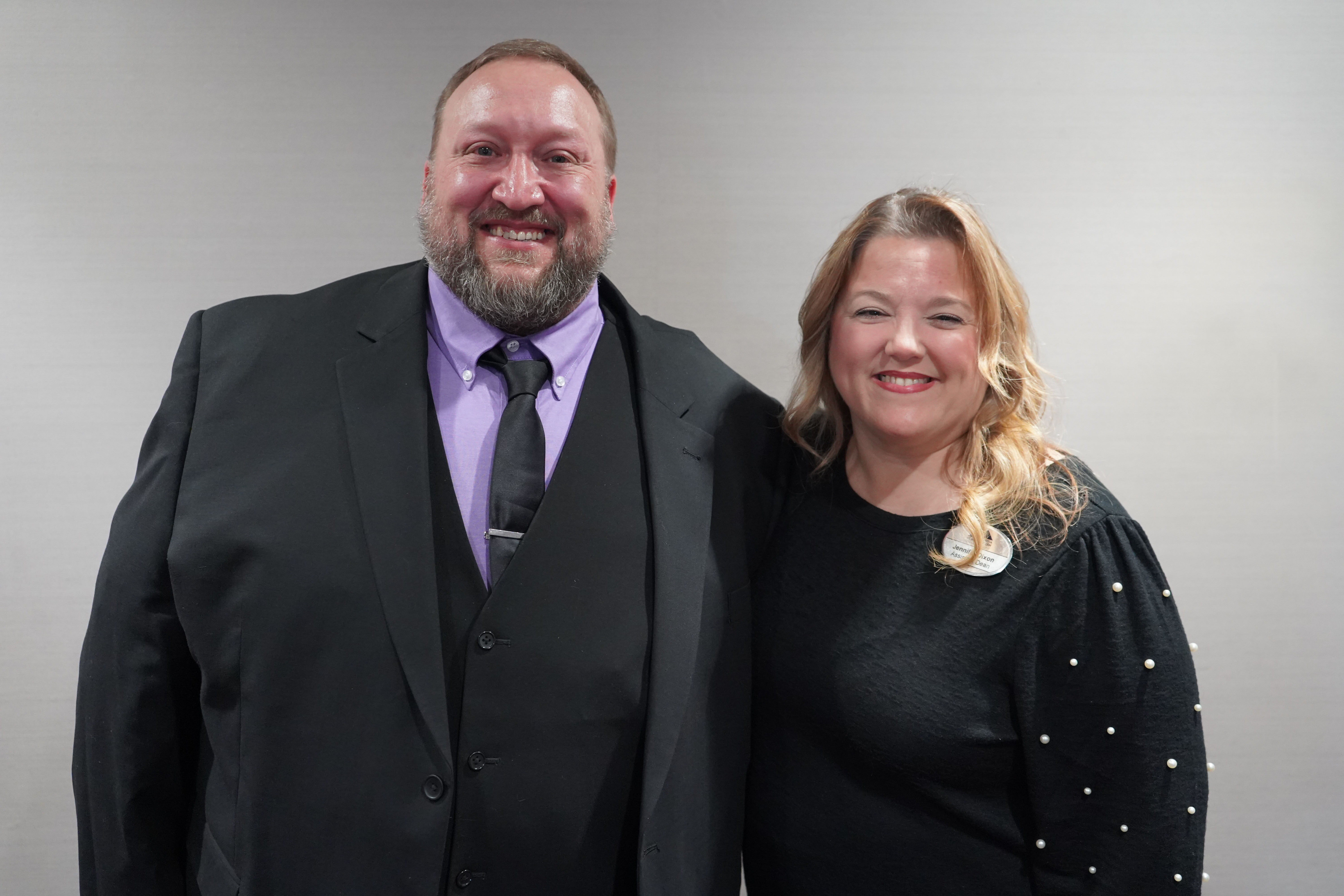 Robert Branum (left) is the winner of GNTC’s 2025 GOAL Award, and Jennifer Dixon is the winner of GNTC’s 2025 Rick Perkins Award.