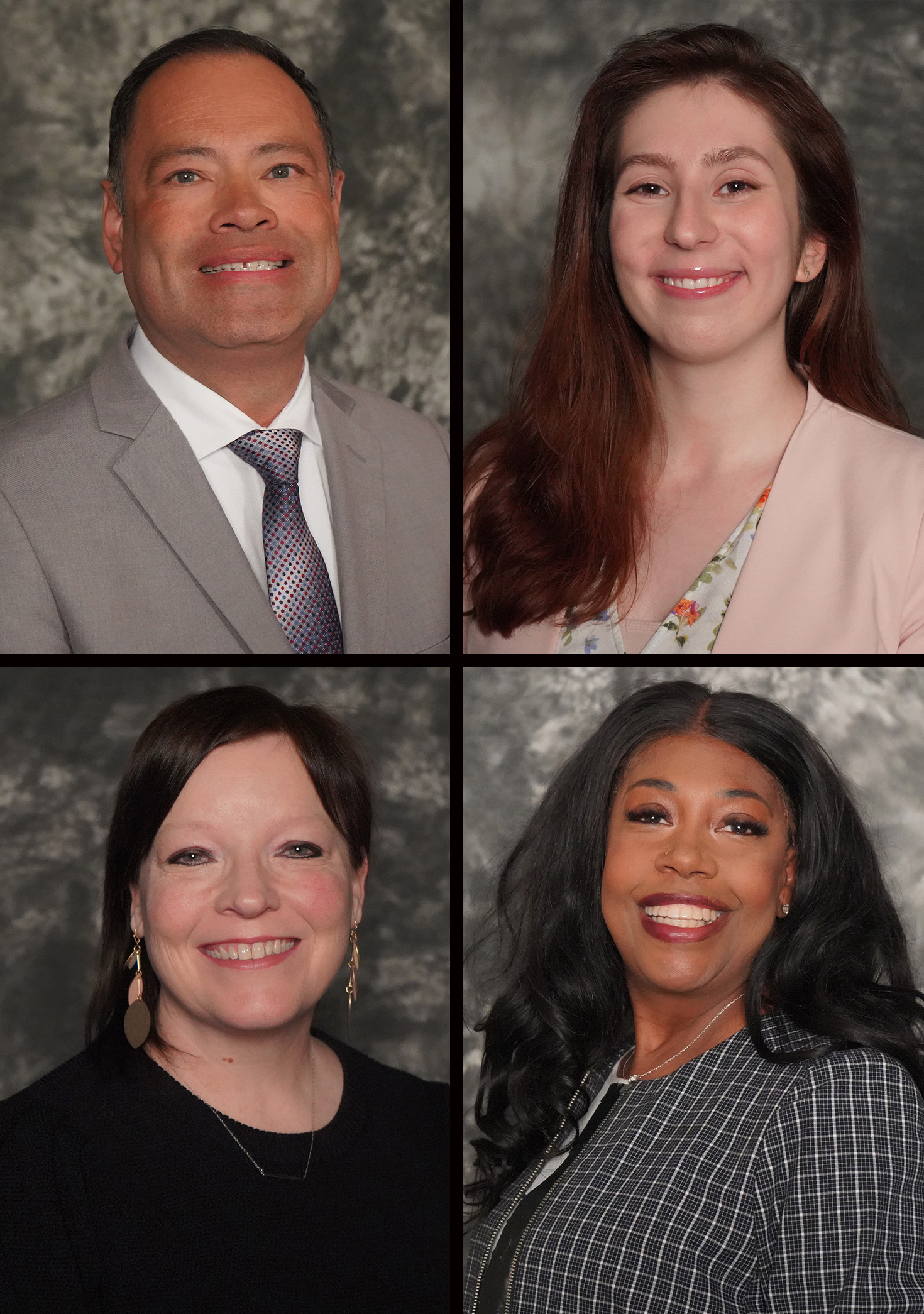 (Clockwise from top left) Leyner Argueta, Medina Safic, Dr. Pam Turner and Trish Wiggins 